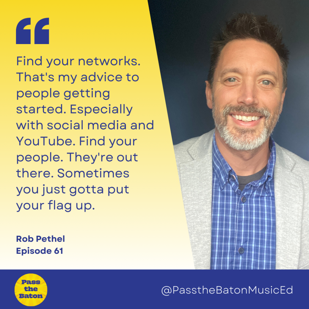 Find your networks. That's my advice to people getting started. Especially with social media and YouTube. Find your people. They're out there. Sometimes you just gotta put your flag up.