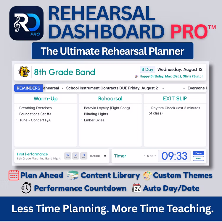 Rehearsal Dashboard